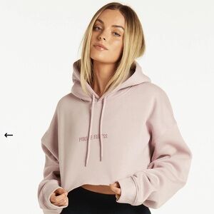 Pursue Fitness Women's Light Pink Cropped Hoodie